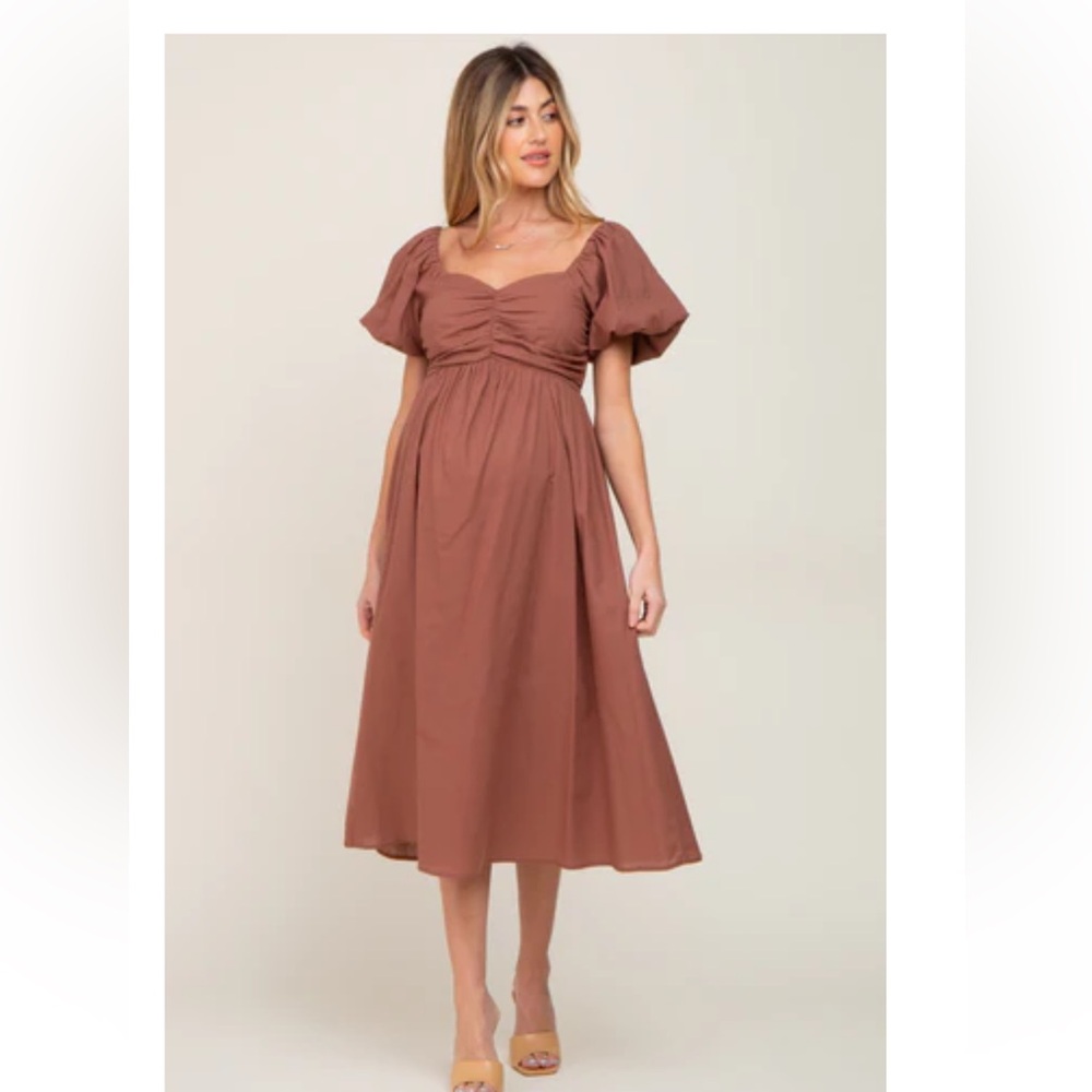 Pinkblush Brown Midi Skirt